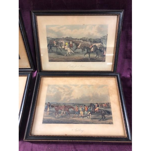 69 - Four racing prints by H. Allen, 27cm (w) x 20cm (h)  / All lots are located at The Barn, Hampstead F... 