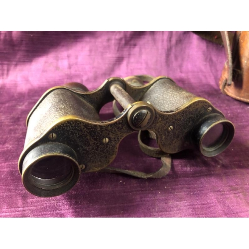 93 - J.B. Brooks & Co Ltd binoculars, with case  / All lots are located at The Barn, Hampstead Farm, Nr H... 