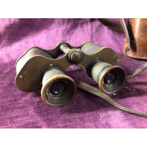 93 - J.B. Brooks & Co Ltd binoculars, with case  / All lots are located at The Barn, Hampstead Farm, Nr H... 