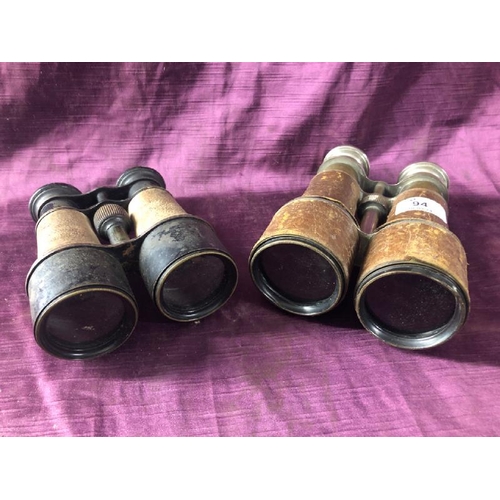 94 - Two sets of binoculars  / All lots are located at The Barn, Hampstead Farm, Nr Henley on Thames, Oxf... 