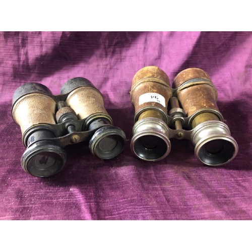 94 - Two sets of binoculars  / All lots are located at The Barn, Hampstead Farm, Nr Henley on Thames, Oxf... 