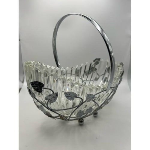 109 - A cut glass fruit basket  / All lots are located at Gower Reclamation, Unit 17b, Crofty Industrial E... 