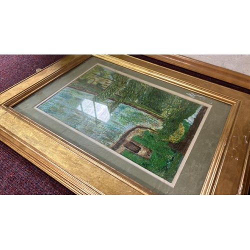 156 - Five assorted framed and glazed wall arts, largest 47cm (h) x 75cm (d)  / All lots are located at Go... 