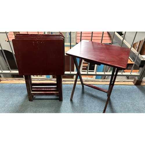 158 - Five folding tables, 64cm (h) x 48cm (w) x 37cm (d)  / All lots are located at Gower Reclamation, Un... 