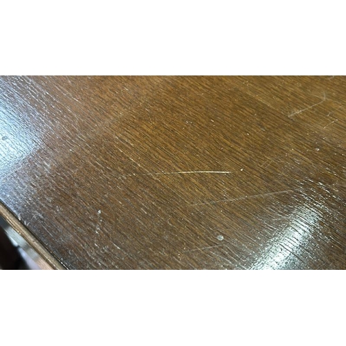 164 - Two tier oak table, 69cm (h) x 50cm (w) x 50cm (d)  / All lots are located at Gower Reclamation, Uni... 