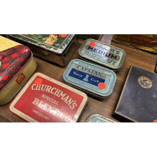 172 - A quantity of vintage tea, tobacco and miscellaneous tins  / All lots are located at Gower Reclamati... 