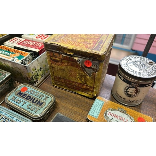 172 - A quantity of vintage tea, tobacco and miscellaneous tins  / All lots are located at Gower Reclamati... 