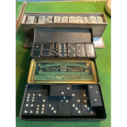 179 - Three sets of vintage dominoes  / All lots are located at Gower Reclamation, Unit 17b, Crofty Indust... 