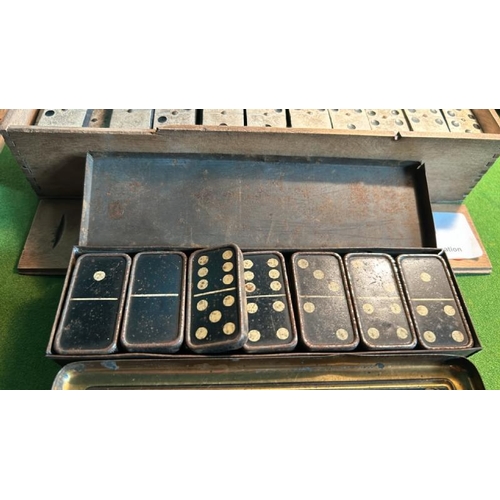 179 - Three sets of vintage dominoes  / All lots are located at Gower Reclamation, Unit 17b, Crofty Indust... 