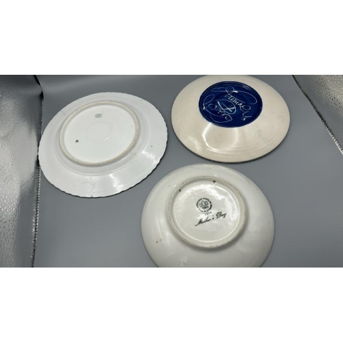 216 - Three decorative plates, largest 19cm diameter  / All lots are located at Gower Reclamation, Unit 17... 