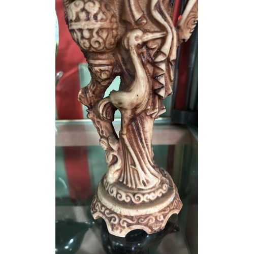 220 - Vintage chinoise resin figurine, 50cm high  / All lots are located at Gower Reclamation, Unit 17b, C... 