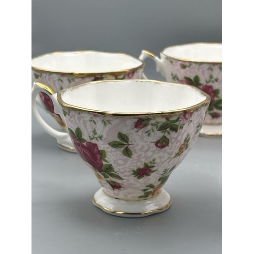 269 - Five Royal Albert Old Country Rose tea cups, without saucers  / All lots are located at Gower Reclam... 