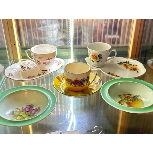 272 - Assorted ceramics including Royal Doulton cup and saucer, Old Foley cup and plate set, and Duchess b... 