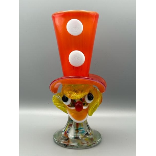 282 - Murano glass clown, 20cm  / All lots are located at Gower Reclamation, Unit 17b, Crofty Industrial E... 