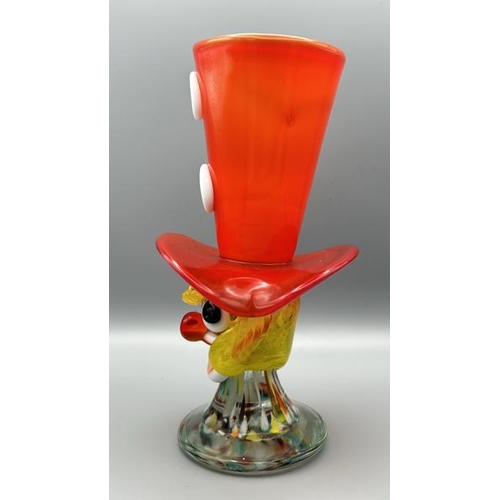 282 - Murano glass clown, 20cm  / All lots are located at Gower Reclamation, Unit 17b, Crofty Industrial E... 