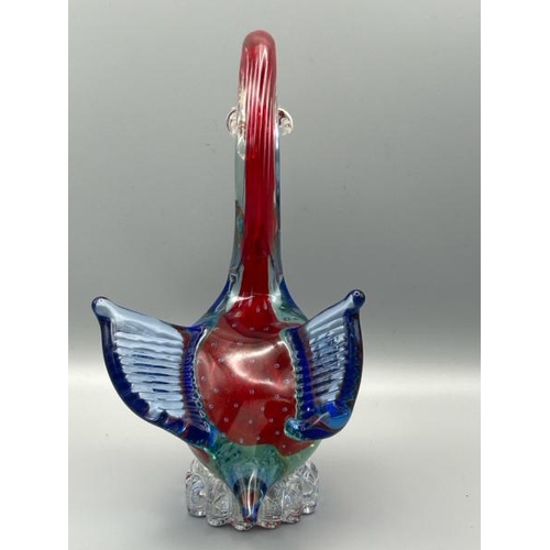 284 - Murano glass swan, 19cm (h)  / All lots are located at Gower Reclamation, Unit 17b, Crofty Industria... 