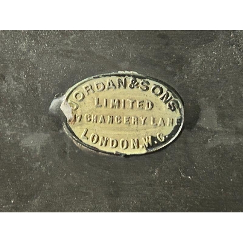 311 - Jordans & Son Ltd metal box, 15cm (h) x 28cm (w) x 14cm (d)  / All lots are located at Gower Reclama... 