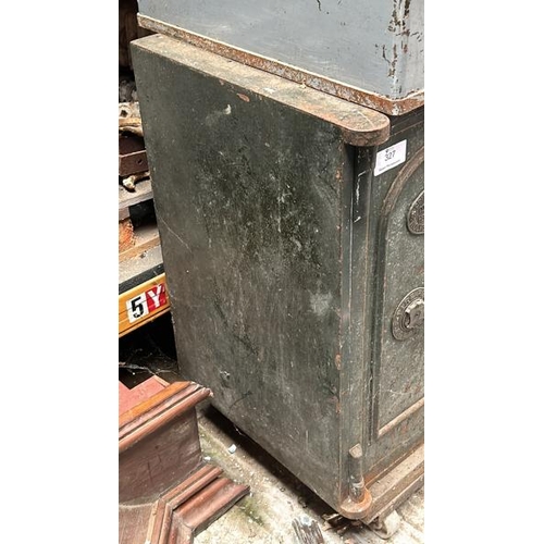 327 - Griffiths and Sons, Clydeworks Heathtown, safe, with key, 92cm (h) x 76cm (w) x 54cm (d)  / All lots... 