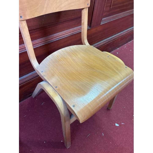 329 - School or Church chair, 80cm (h) x 51cm (w) x 44cm (d)  / All lots are located at Gower Reclamation,... 