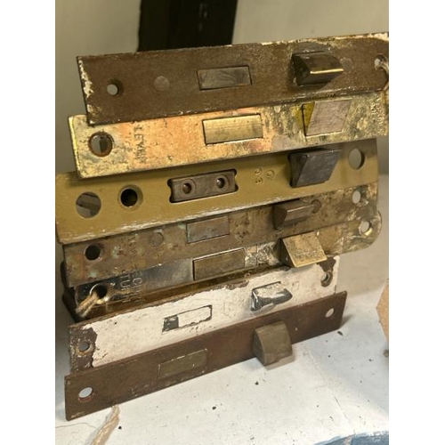 532 - Seven assorted mortice locks without keys  / All lots are located at Gower Reclamation, Unit 17b, Cr... 