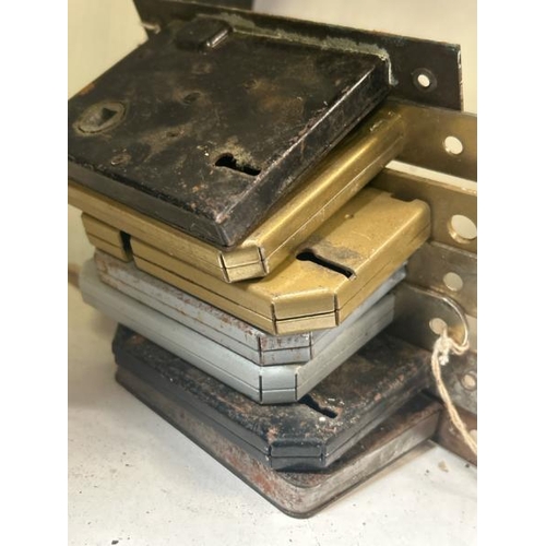 532 - Seven assorted mortice locks without keys  / All lots are located at Gower Reclamation, Unit 17b, Cr... 