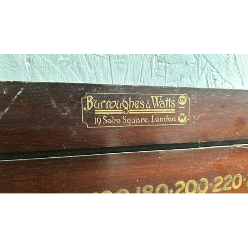 55 - A Burroughes & Watts snooker scoreboard, 29cm (h) x 65cm (w)  / All lots are located at Gower Reclam... 