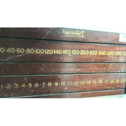 55 - A Burroughes & Watts snooker scoreboard, 29cm (h) x 65cm (w)  / All lots are located at Gower Reclam... 