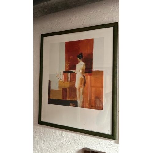 56 - Two similar framed and glazed prints by Mark Spain and Adriana Naveh, each approximately 53cm (h) x ... 