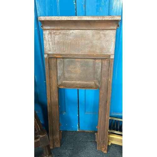 589 - Cast iron fire surround, 50x99.5cm, opening is 30x53cm  / All lots are located at Gower Reclamation,... 