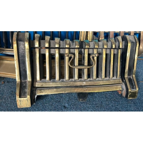 590 - Brass fireplace grate by cannon, 39x23cm  / All lots are located at Gower Reclamation, Unit 17b, Cro... 