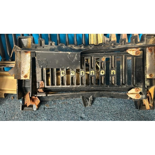 590 - Brass fireplace grate by cannon, 39x23cm  / All lots are located at Gower Reclamation, Unit 17b, Cro... 