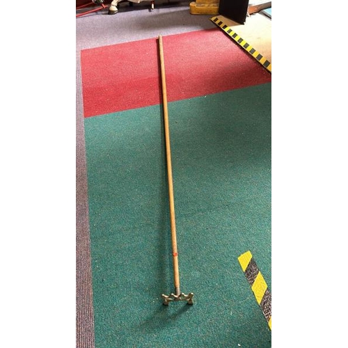 593 - Vintage snooker rest, 227cm long   / All lots are located at Gower Reclamation, Unit 17b, Crofty Ind... 