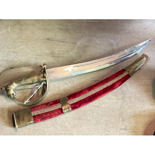 631 - Vintage indian dress dagger, 44cm long  / All lots are located at Gower Reclamation, Unit 17b, Croft... 