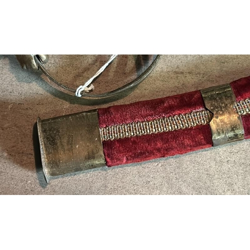 631 - Vintage indian dress dagger, 44cm long  / All lots are located at Gower Reclamation, Unit 17b, Croft... 