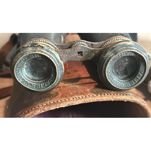 648 - Four assorted old binoculars as found  / All lots are located at Gower Reclamation, Unit 17b, Crofty... 