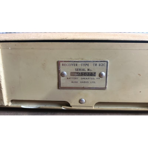 650 - Vintage Bush radio type TR82C as found, 33x23cm  / All lots are located at Gower Reclamation, Unit 1... 