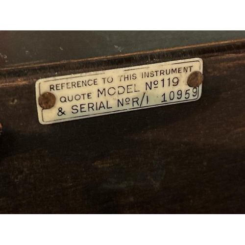 662 - Vintage HMV turntable in wooden case model number 119  / All lots are located at Gower Reclamation, ... 