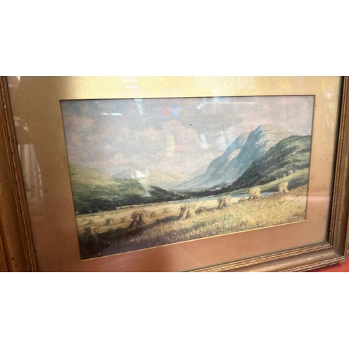 70 - Two framed and glazed watercolors of country scenes, signed F. Robson, 46cm (h) x 64cm (w)  / All lo... 