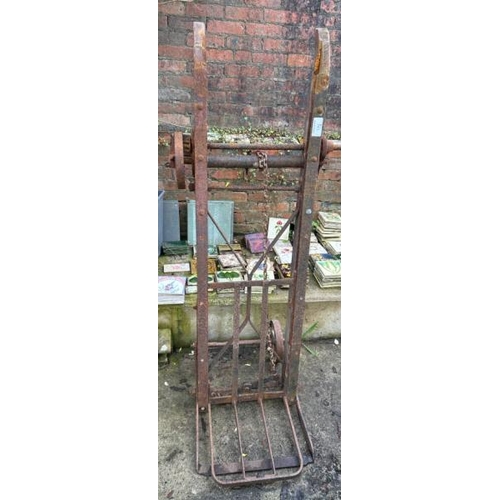 741 - A G. Lewis & Sons Ltd Kettering vintage sack barrow, 160cm (h)  / All lots are located at Gower Recl... 