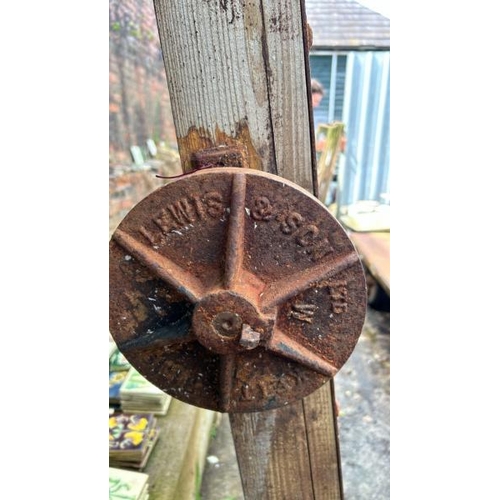 741 - A G. Lewis & Sons Ltd Kettering vintage sack barrow, 160cm (h)  / All lots are located at Gower Recl... 