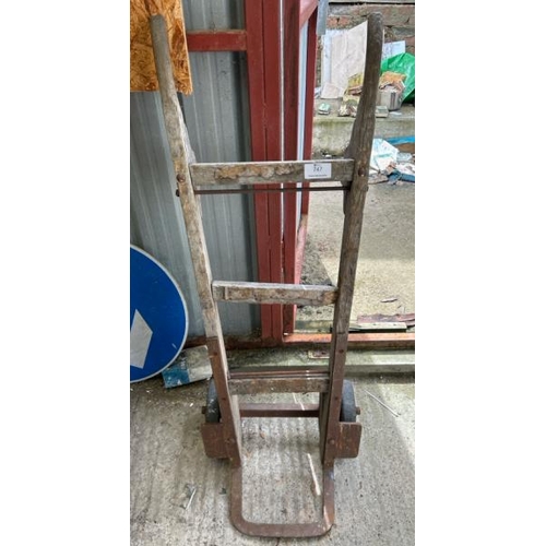 747 - A vintage sack barrow, 120cm (h)  / All lots are located at Gower Reclamation, Unit 17b, Crofty Indu... 