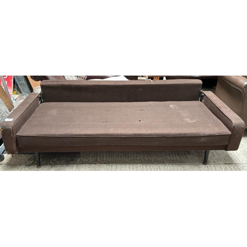 763 - Upholstered sofa, 64cm (h) x 210cm (w) x 74cm (d)  / All lots are located at Gower Reclamation, Unit... 