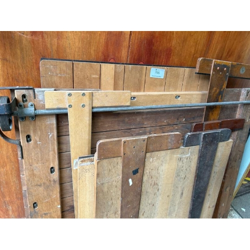 766 - Parts of a draughting table with set sqaures  / All lots are located at Gower Reclamation, Unit 17b,... 