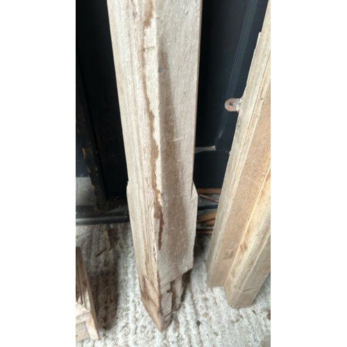 792 - Two similar stripped pine pillars, 152cm (h)  / All lots are located at Gower Reclamation, Unit 17b,... 