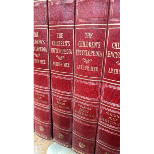 795 - Ten volumes of The Children's Encyclopedia by Arthur Mee  / All lots are located at Gower Reclamatio... 