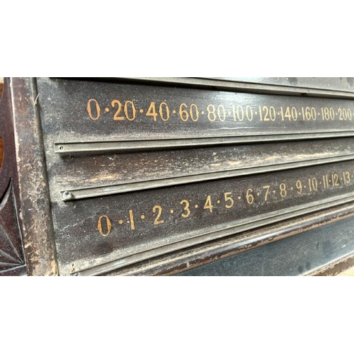 799 - An oak snooker scoreboard, 40cm (h) x 90cm (w)  / All lots are located at Gower Reclamation, Unit 17... 