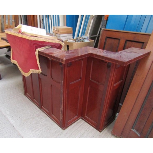 807 - Church altar, 105cm (h) x 200cm (w) x 100cm (d)  / All lots are located at Gower Reclamation, Unit 1... 