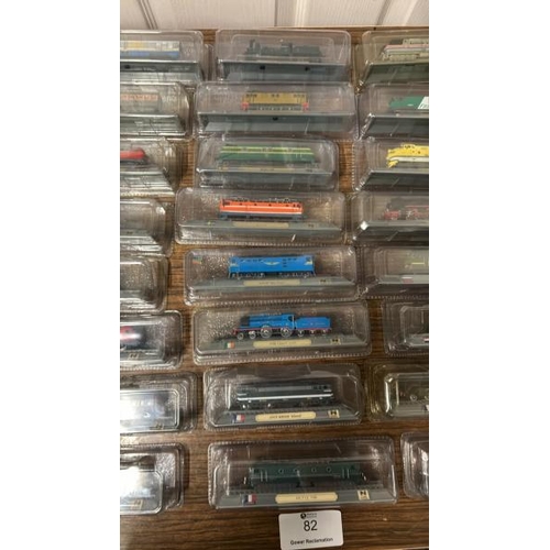 82 - A collection of twenty-four boxed scale model trains  / All lots are located at Gower Reclamation, U... 