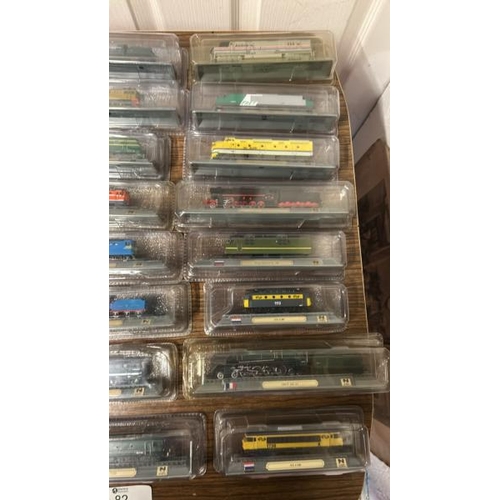 82 - A collection of twenty-four boxed scale model trains  / All lots are located at Gower Reclamation, U... 