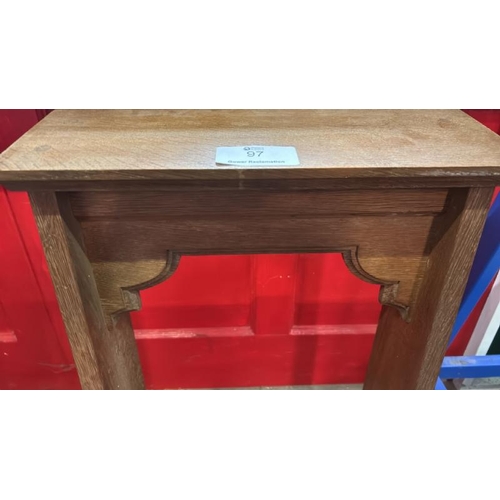 97 - A Victorian oak prie deux, 69cm (h) x 42cm (w) x 50cm (d)  / All lots are located at Gower Reclamati... 